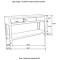 Esther - 3-Drawer Wood Console Table - Natural Sheesham