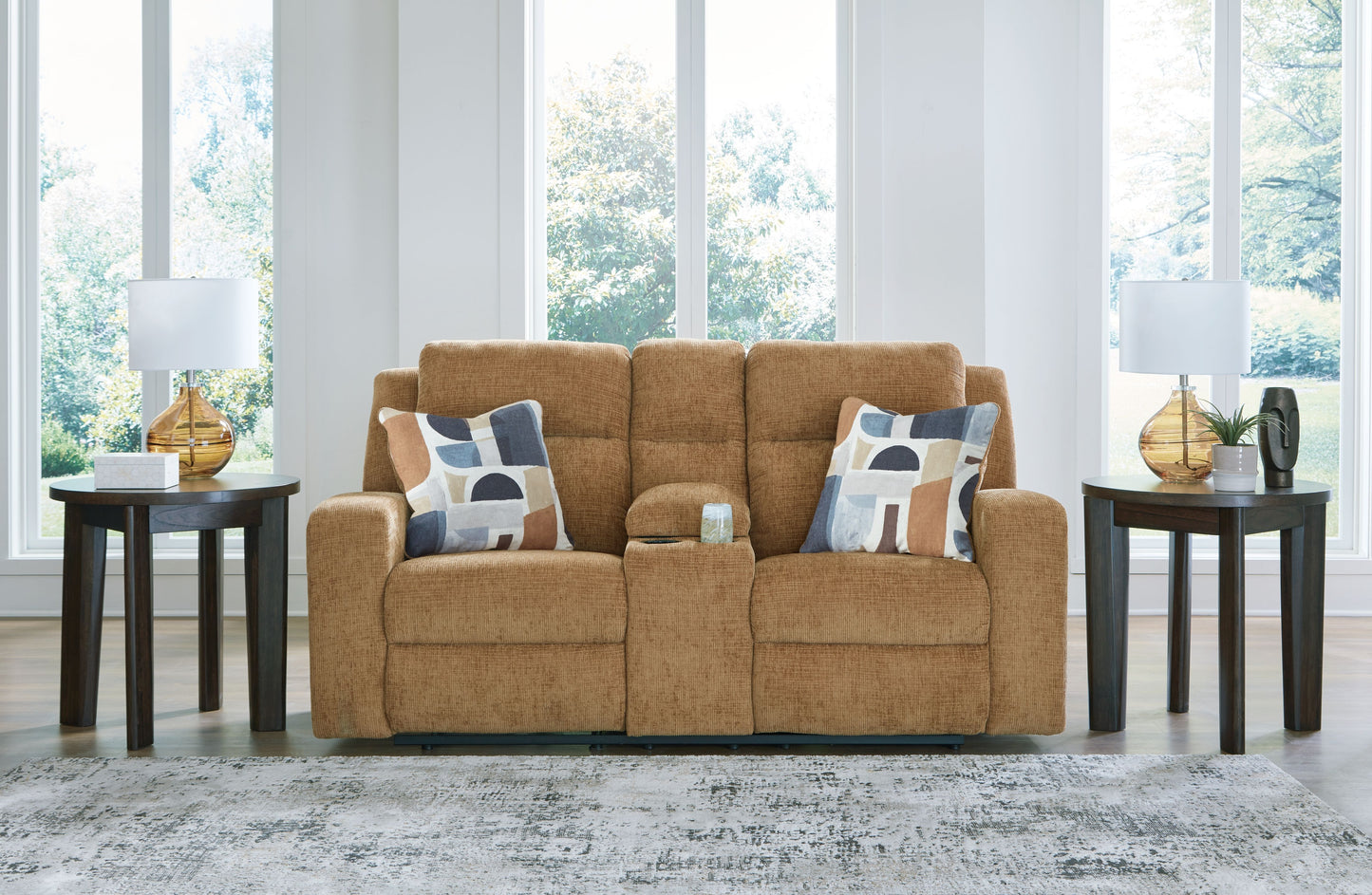 Kanlow - Dbl Reclining Loveseat With Console