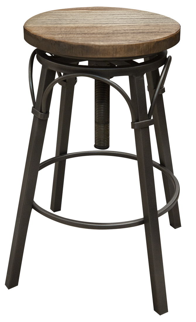 Marquez - Swivel Stool - Two Tone Light Brown