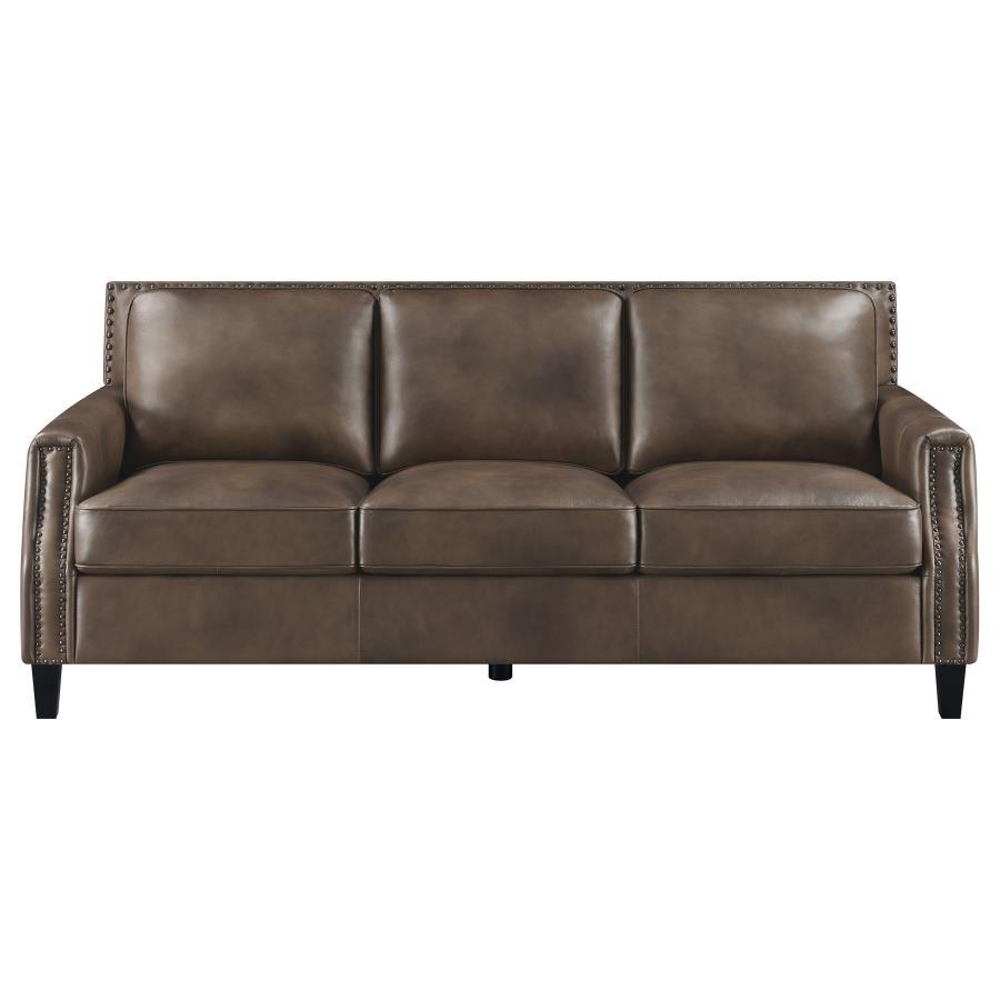 Leaton - Upholstered Recessed Arm Sofa Set