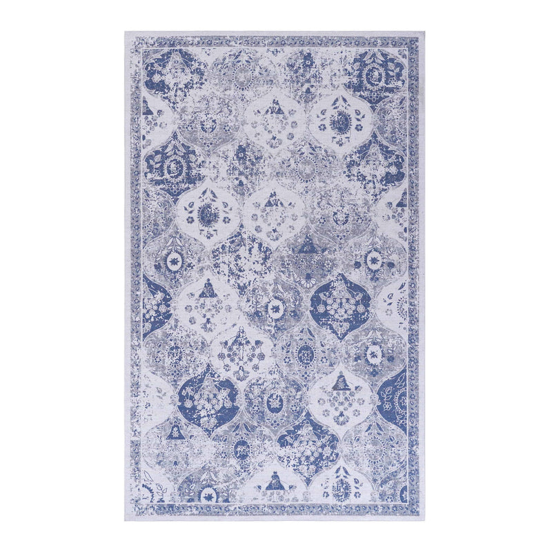 Maval - 3' X 5' Washable Area Rug - Blue