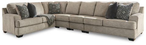 Beige / 4 Pc. Right Arm Facing Loveseat Sectional