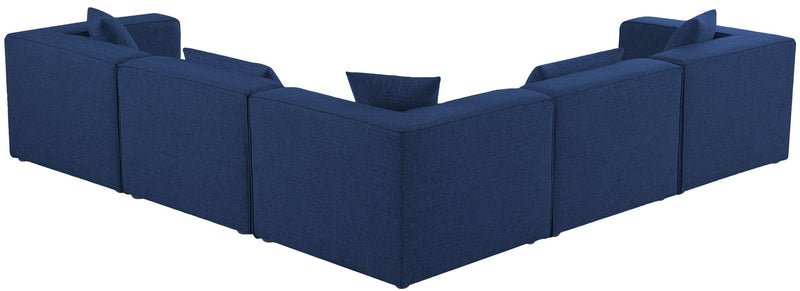 Cube - Linen 5 Piece Modular Corner Sectional