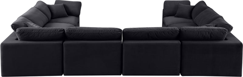 Comfy - 8 Piece Velvet Modular Sectional