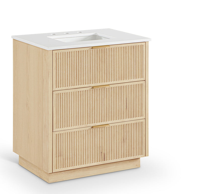 Willard - Engineered Stone And Solid Wood Bathroom Vanity