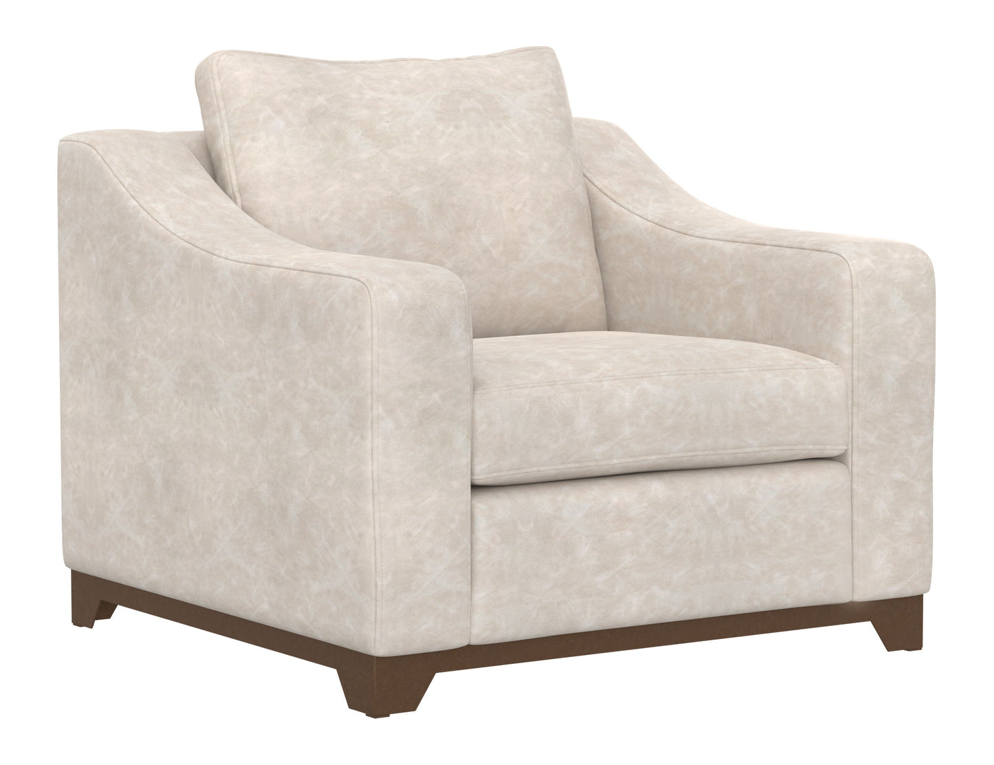 Natural Parota - Armchair - Marfil