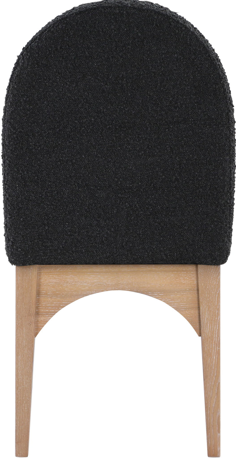 Waldorf - Boucle Dining Side Chair With Natural Legs