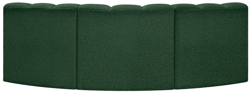 Arc - Boucle Fabric 3 Piece Modular Corner Sofa