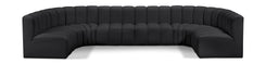 Arc - Faux Leather Modular U-Shaped Sectional