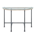 Brantley - Side Table - Clear Glass & Sandy Gray Finish