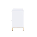 Ottey - Cabinet - White High Gloss & Gold