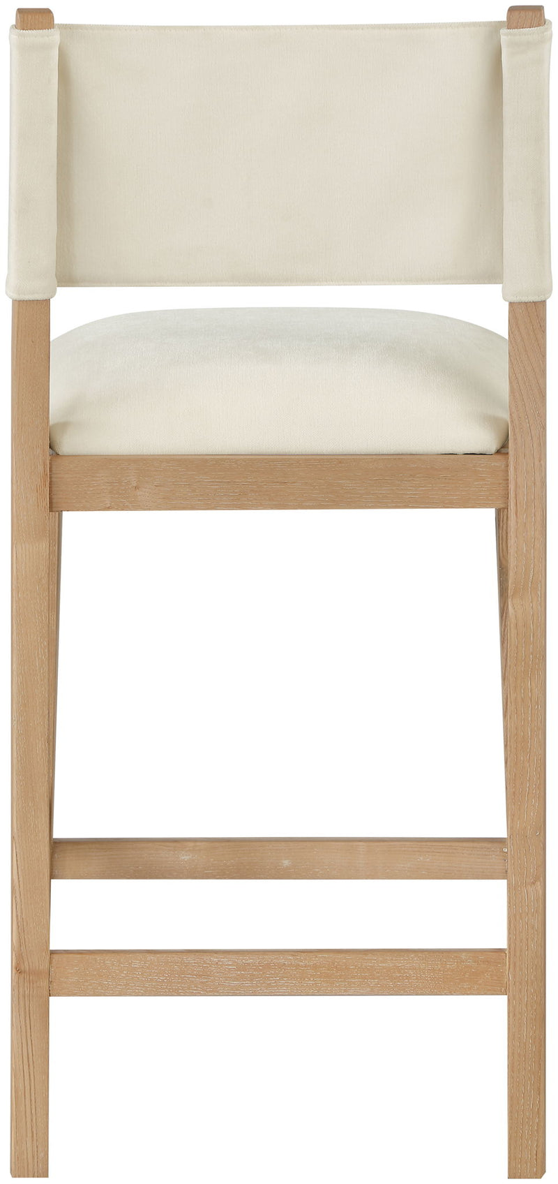 Avon - Linen Textured Performance Fabric Upholstered Counter Stool