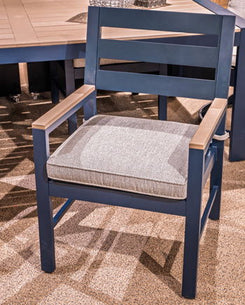 East Beach - Blue - Arm Chair With Cushion (Set of 2)