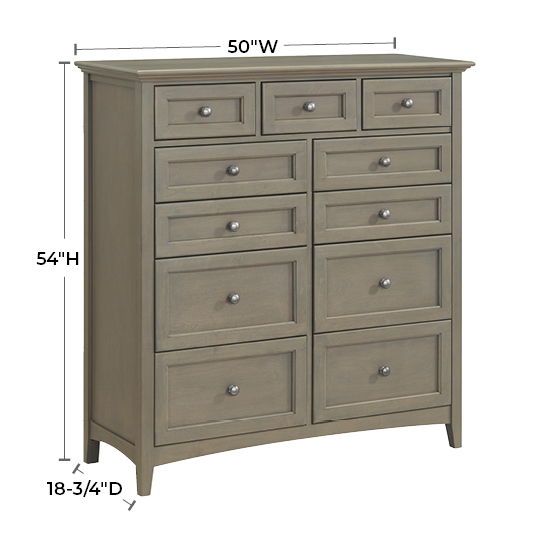 McKenzie - 11-Drawer Chest - Fieldstone