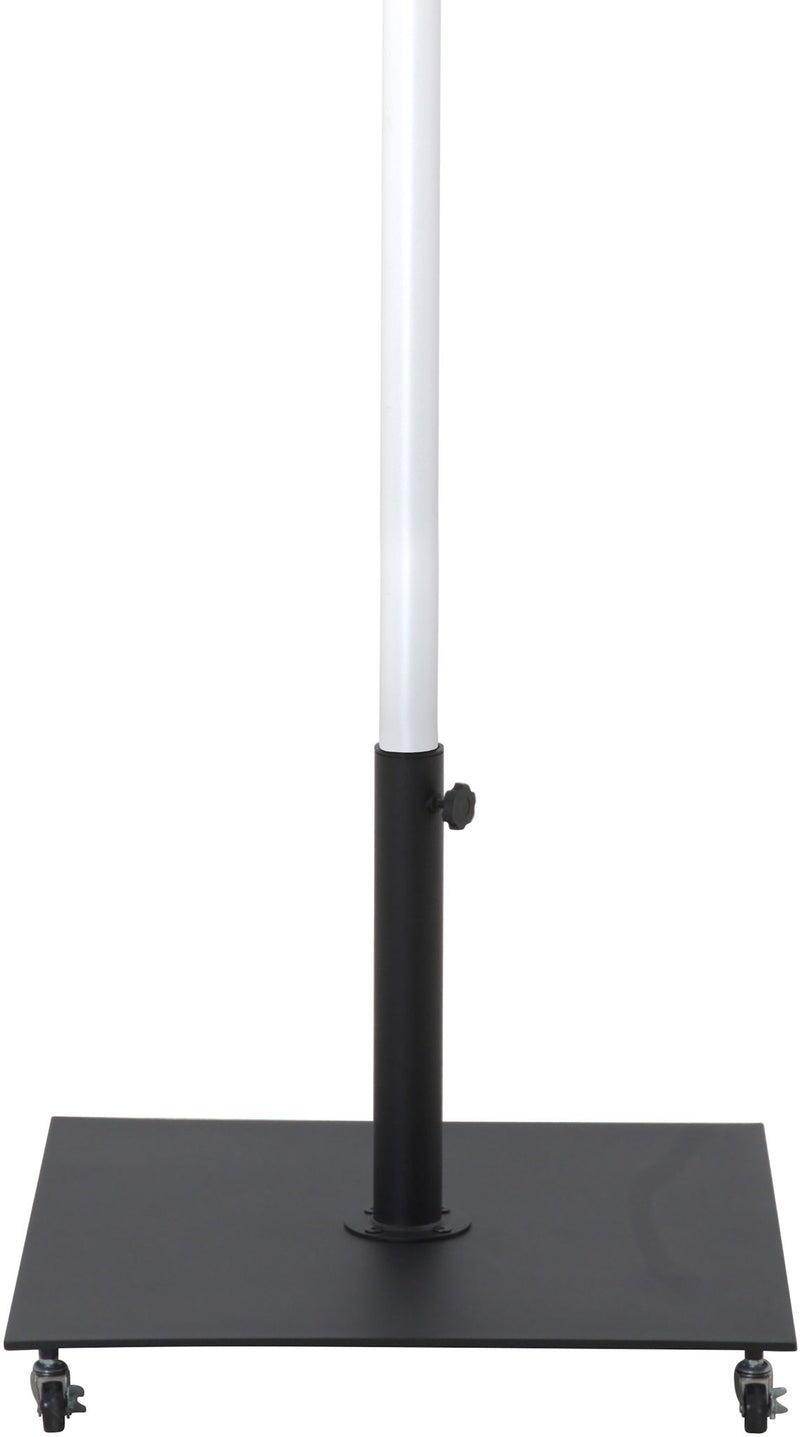 Amalfi - Aluminum Patio Umbrella - Black Base / White Pole