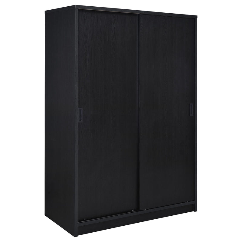Noble 2-door Bedroom Wardrobe Storage Cabinet Armoire Black