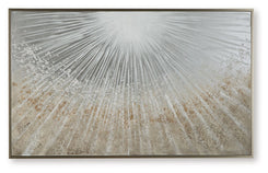 Waldard - Gray / Taupe / White - Wall Art