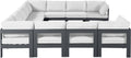 Nizuc - Outdoor Patio Modular Sectional 11 Piece - White