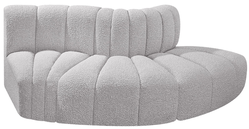 Arc - Boucle Fabric 3 Piece Modular Sofa
