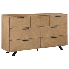 Taylor - 7-Drawer Dresser - Light Honey Brown