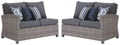 Salem Beach - Dark Gray - 5 Pc. - Sectional Lounge Set