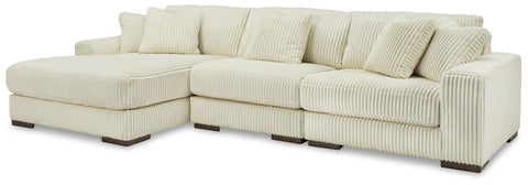 Beige / 3 Pc. Left Arm Facing Corner Chaise Sectional