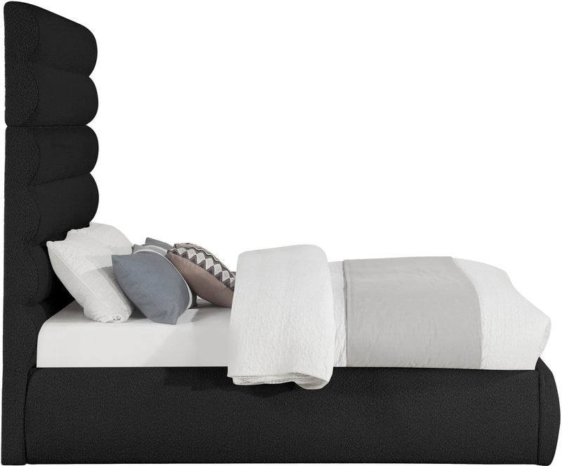 Adam - Boucle Fabric Bed With 70.5" Headboard