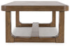 Cabalynn - Rectangular Cocktail Table - Light Brown