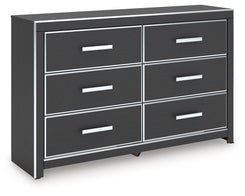 Zuraleus - Black - Six Drawer Dresser