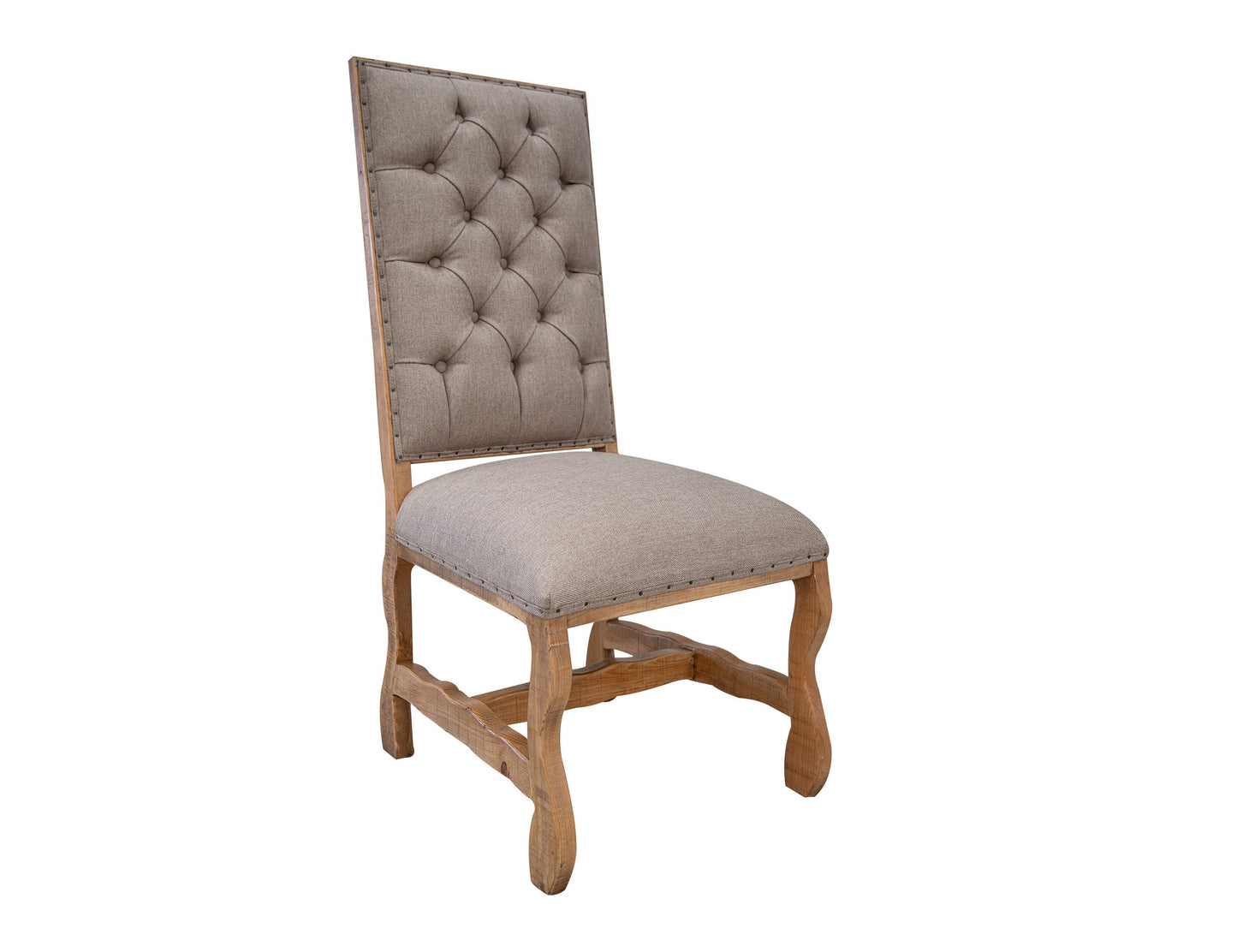 Marquez - Chair Tufted Backrest (Set of 2) - Two Tone Light Brown