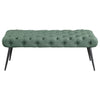 Ella - Upholstered Tufted Bench Metal Legs