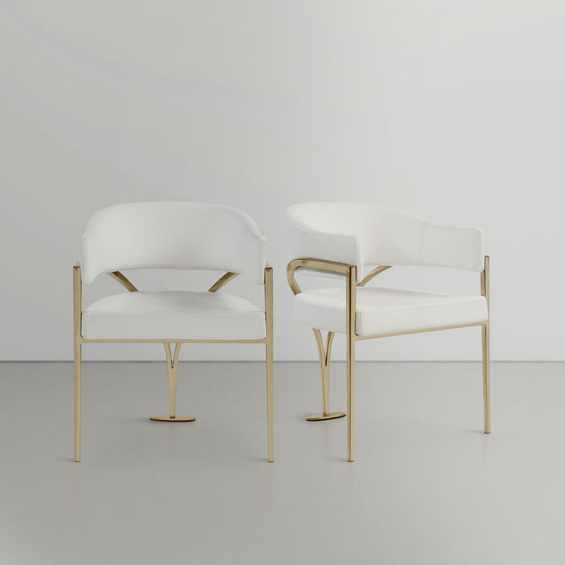 Madelyn - Dining Chair (Set of 2) - Brushed Brass