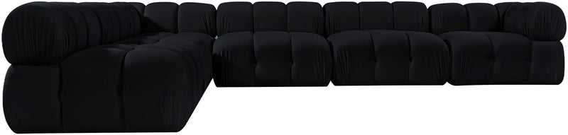 Orin - Velvet 6 Piece Modular L-Shaped Sectional