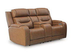 Knightington - Power Reclining Loveseat With Audio Seating