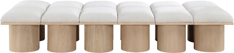 Pavilion - 12 Piece Modular Bench With Natural Base