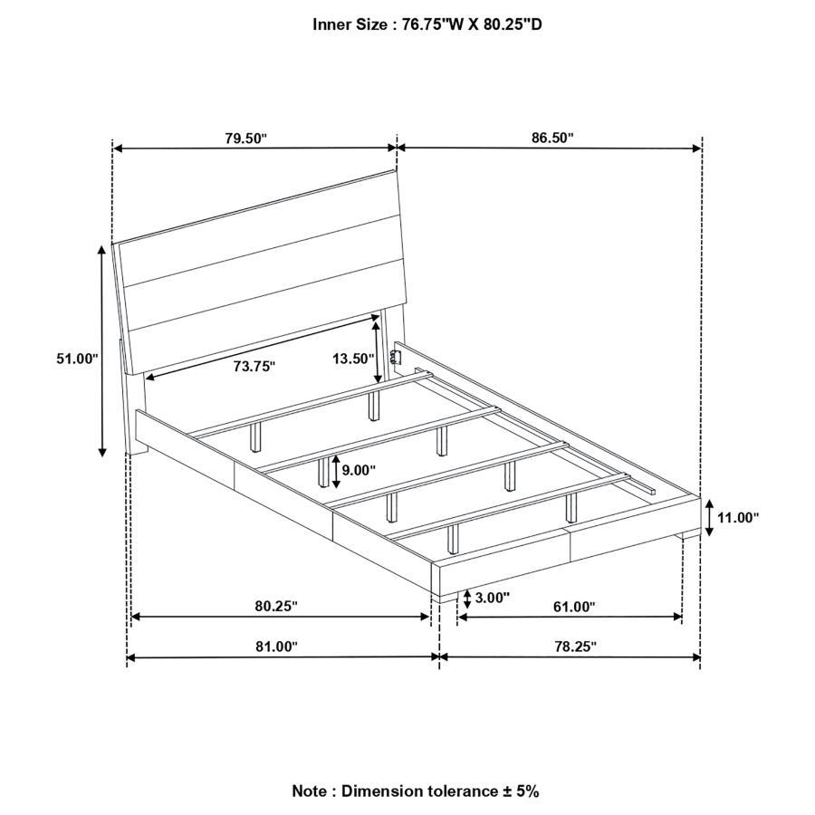 Felicity - Wood Panel Bed