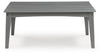 Cove Beach - Rectangular Cocktail Table - Gray