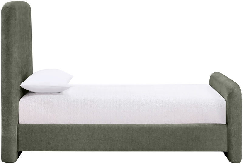 Fira - Chenille Fabric Upholstered Bed