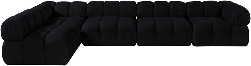 Orin - Velvet 5 Piece Modular Sectional