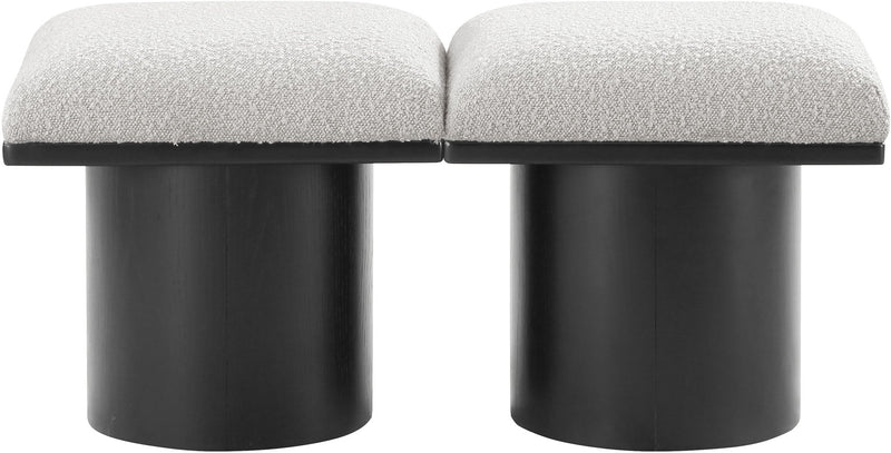 Pavilion - 2 Piece Modular Bench With Black Base