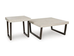 Westenfort - Espresso / Gray - Occasional Table Set (Set of 2)