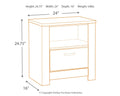 Bellaby - Whitewash - One Drawer Night Stand