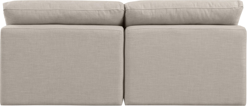 Indulge - Linen 2 Seat Modular Armless Sofa