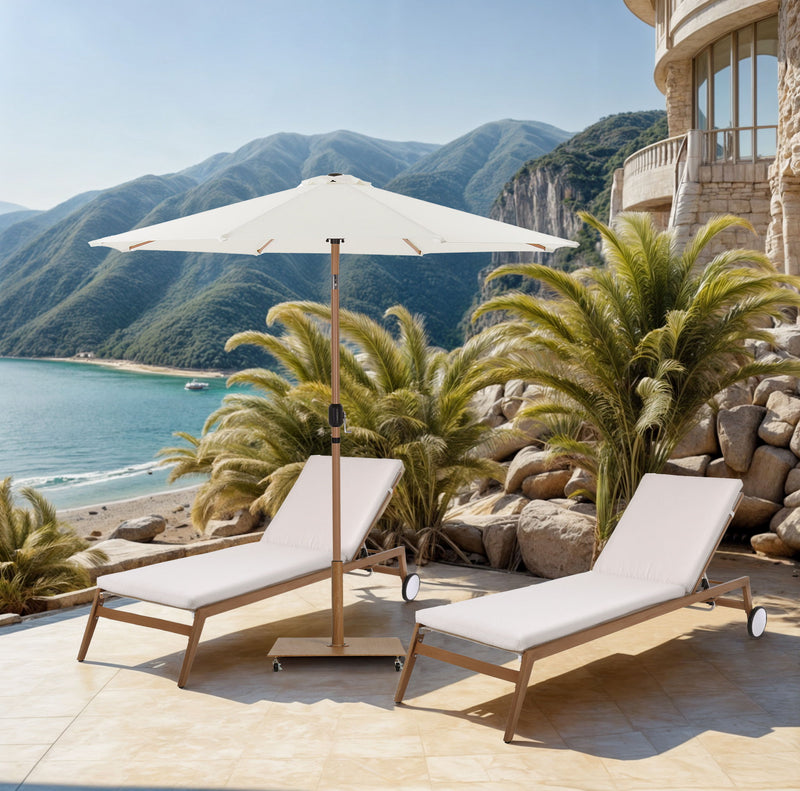 Fiji - Patio Umbrella With Teak Pole