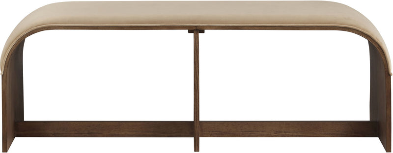 Sable - 52" Velvet Performance Fabric Upholstered Bench