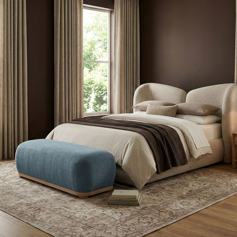 Calum - Bench - Light Brown Frame