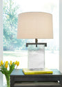 Fentonley - Clear / Antique Black - Glass Table Lamp