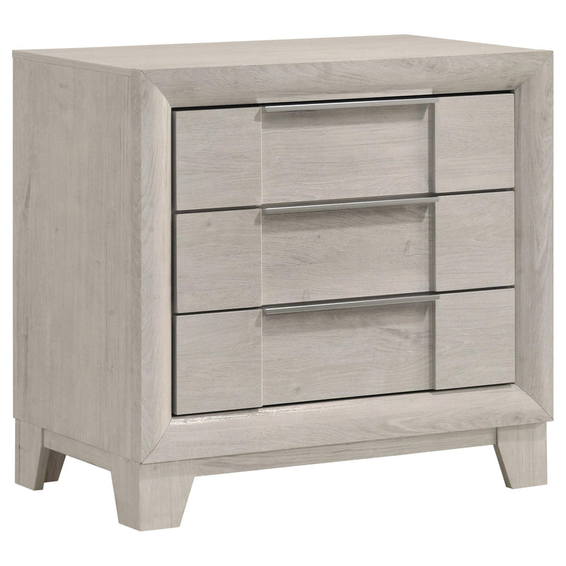Farre 2-drawer Nightstand Bedside Table Washed Grey
