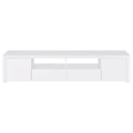 Jude - 2 Door Engineered Wood TV Stand - High Gloss White