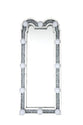 Noralie - Accent Floor Mirror - Mirrored & Faux Diamonds - Wood - 63"